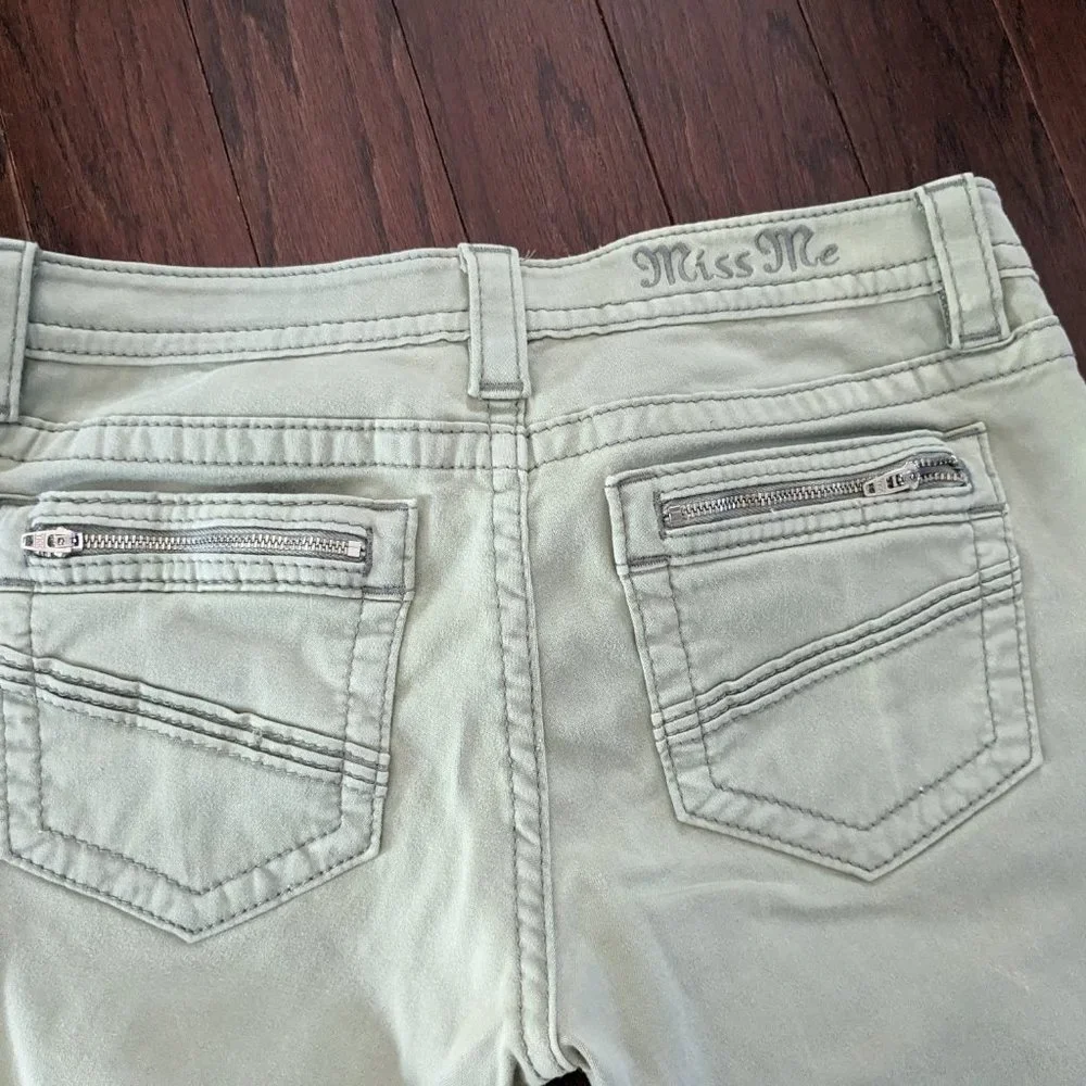 Select Signature Ankle Skinny Stretch Jean - Beautiful Sage Green - Picture 4 of 6